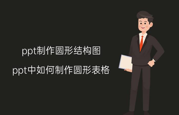 ppt制作圆形结构图 ppt中如何制作圆形表格？